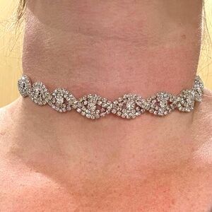 Rhinestone Choker Necklace